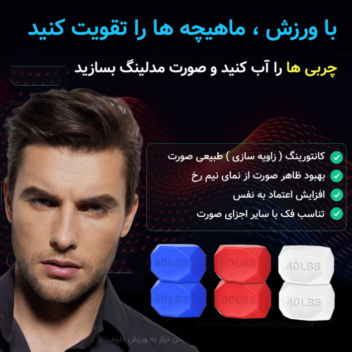 زاویه ساز صورت و فک مدل 2025 بسته 6 عددی